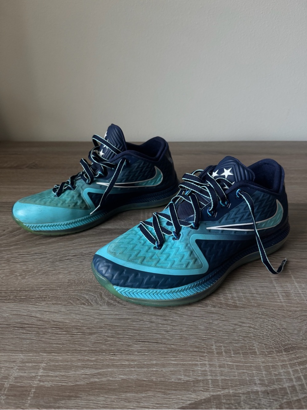 Nike Zoom Field General 2 Mens 10 Blue Lagoon Dark Obsidian 749310-441 Training